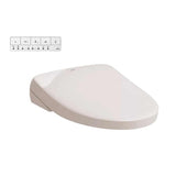 TOTO Washlet S7A Bidet Toilet Seat Elongated - Sedona Beige with remote control and advanced features.