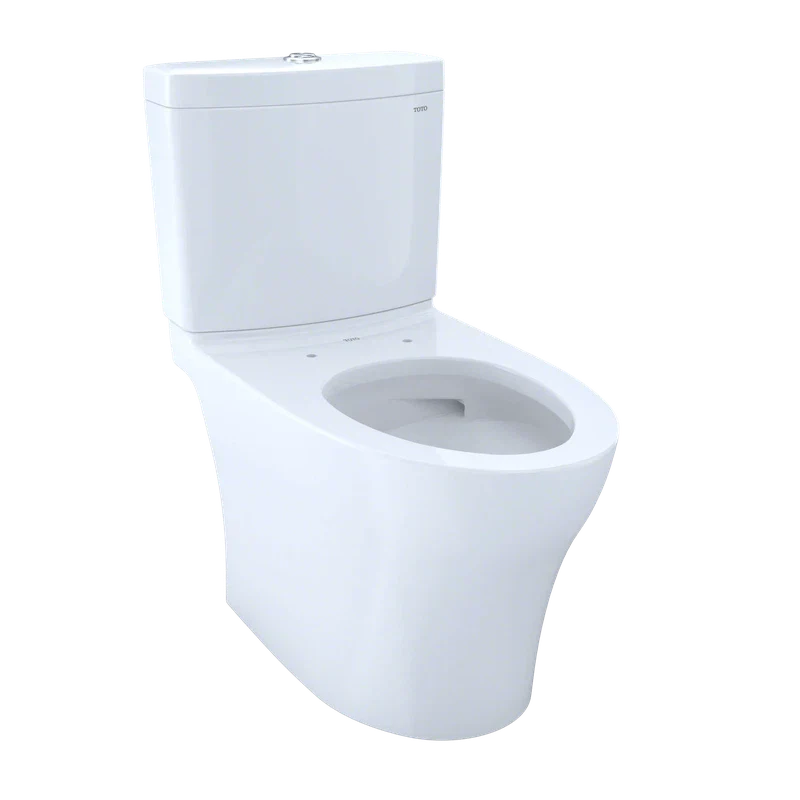 TOTO Aquia IV two-piece toilet, 1.28 GPF & 0.9 GPF, elongated, universal height, no seat