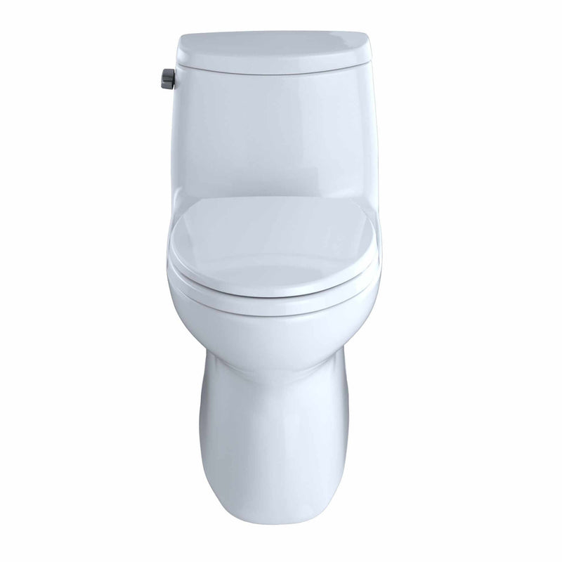 TOTO Carlyle II One-Piece Toilet - front view of a white toilet
