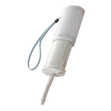 Portable TOTO Travel Washlet with strap, a compact, handheld bidet for convenient personal hygiene on-the-go.