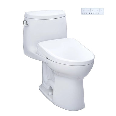 TOTO UltraMax II Washlet+ S7 One Piece 1.28 GPF toilet with control panel