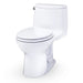 TOTO Ultramax One-Piece Round Bowl Toilet - White toilet on a white background
