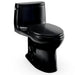 TOTO Ultramax One-Piece Toilet - 1.28 GPF - Black toilet on a white background