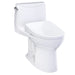 TOTO Ultramax WASHLET+S7 One-Piece Toilet - 1.28 GPF - White toilet on a white background