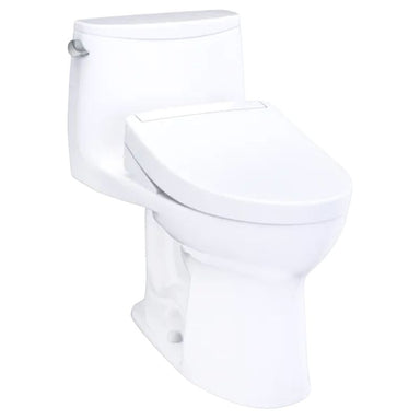 TOTO Ultramax WASHLET+S5 One-Piece Toilet - White toilet on a white background
