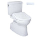 TOTO Vespin II 1G Washlet + S7 two-piece toilet with control panel for efficient bathroom design.