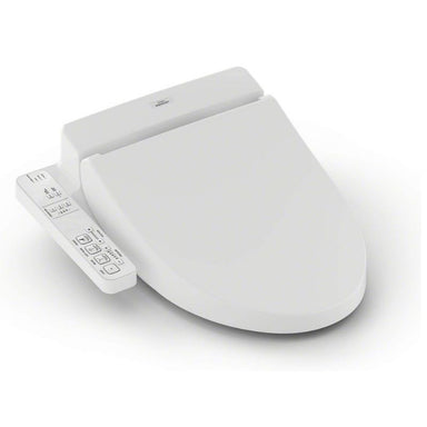 TOTO WASHLET® A100 - Elongated Bidet Seat- Side angle on a white background