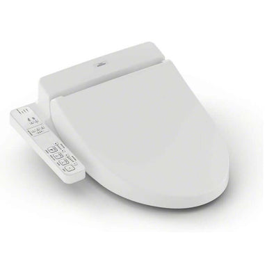 TOTO WASHLET® A100 - Elongated Bidet Seat- Side angle on a white background