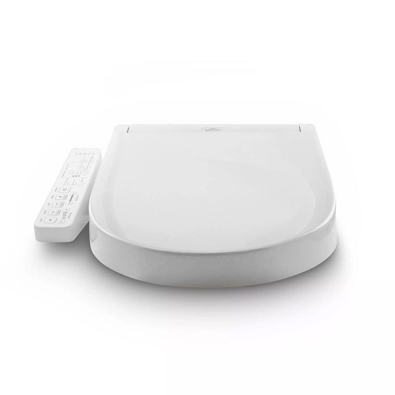 TOTO Washlet C2 Bidet Toilet Seat with remote control, shown in white, offers advanced hygiene features for comfort and cleanliness.