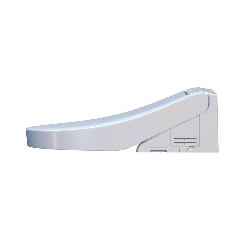 Side view of TOTO Washlet C2 Bidet Toilet Seat in sleek white design.