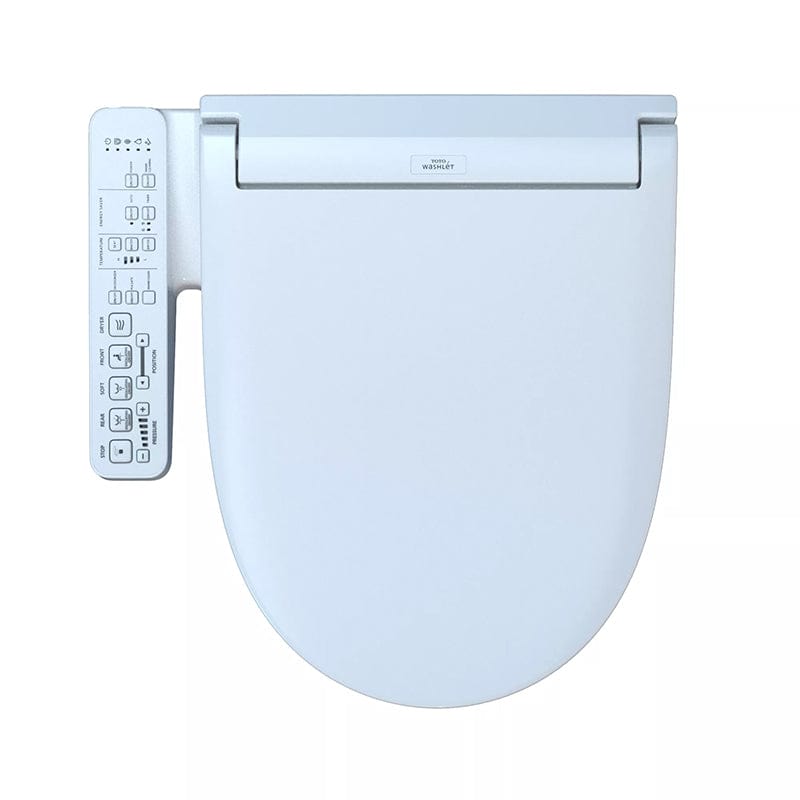TOTO Washlet C2 Bidet Toilet Seat with control panel, top view