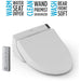 TOTO WASHLET® C200 - Round Bidet Seat - Key features