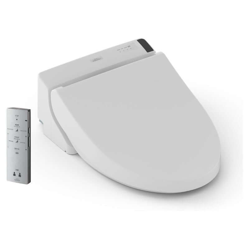 TOTO WASHLET® C200 - Round Bidet Seat with remote control for enhanced bathroom comfort and hygiene features.