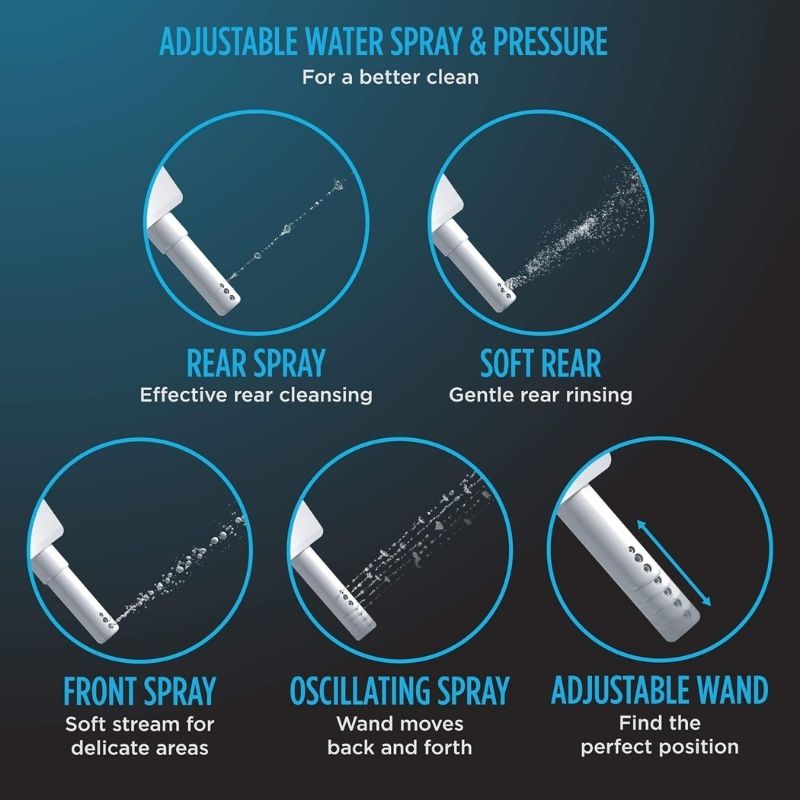 TOTO WASHLET® C200 - Round Bidet Seat - Spray and pressure