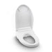 TOTO Washlet C5 Bidet Toilet Seat, white color, advanced cleaning features, open lid view, comfortable and modern design.