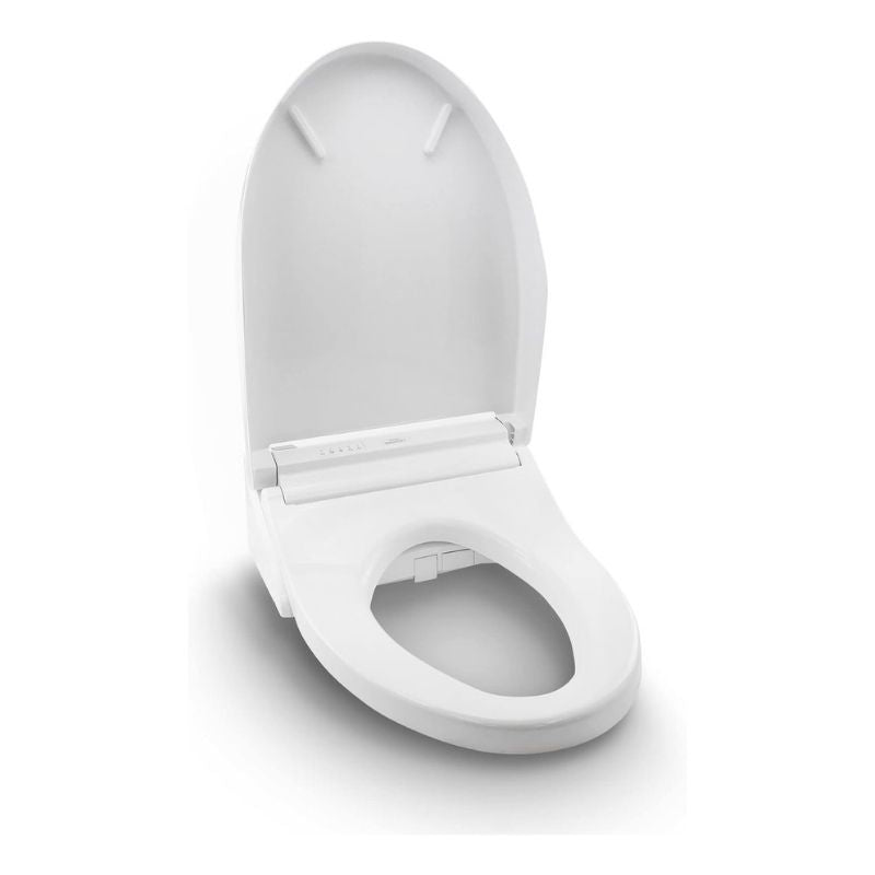 TOTO WASHLET® C5 - Elongated - WASHLET+ - Open seat on a white background