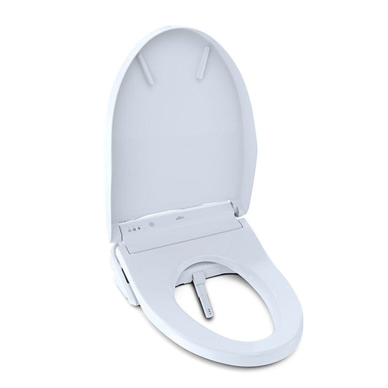 TOTO Washlet K300 Bidet Toilet Seat - Elongated - White, featuring soft-close lid and adjustable water spray.