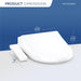TOTO WASHLET KS2 Bidet Seat - Round dimensions