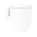 TOTO WASHLET® S2 Bidet Seat (Round & Elongated) - Round white toilet bidet seat with control panel on a white background
