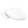 TOTO WASHLET S2 Bidet Seat - White toilet seat with remote control on a white background