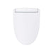 TOTO WASHLET S5 Bidet Seat - Top view of white elongated bidet seat on a white background