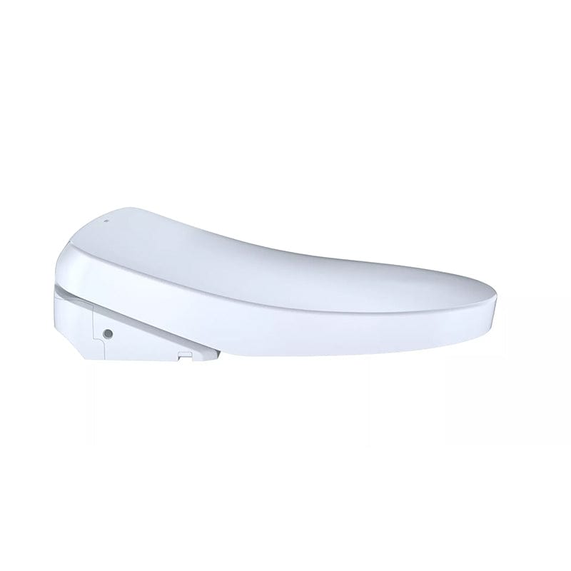 TOTO Washlet S500E Elongated Bidet Toilet Seat, side view.