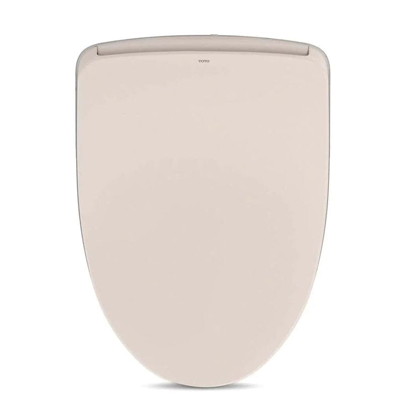 TOTO Washlet S500E Bidet Toilet Seat in Sedona Beige, top view