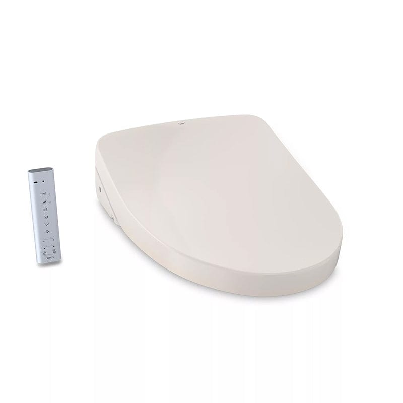 TOTO Washlet S550E Bidet Toilet Seat in Sedona Beige with wireless remote control