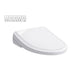 TOTO Washlet S7 bidet toilet seat with remote control, white color, enhances bathroom hygiene and comfort.