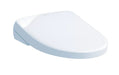 TOTO Washlet S7 Bidet Toilet Seat with remote, sleek design, white