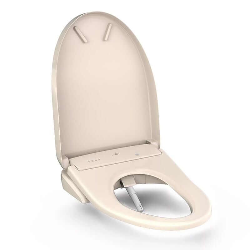 TOTO Washlet S7A Bidet Toilet Seat Elongated - Sedona Beige - opened lid