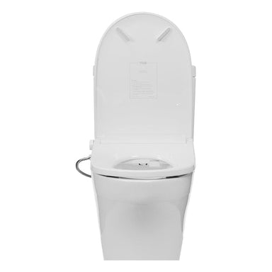 Ultra-NOVA Bidet Seat with auto opening and enema wash, slim 3.66-inch design, featuring Radio Frequency remote and sittable lid.