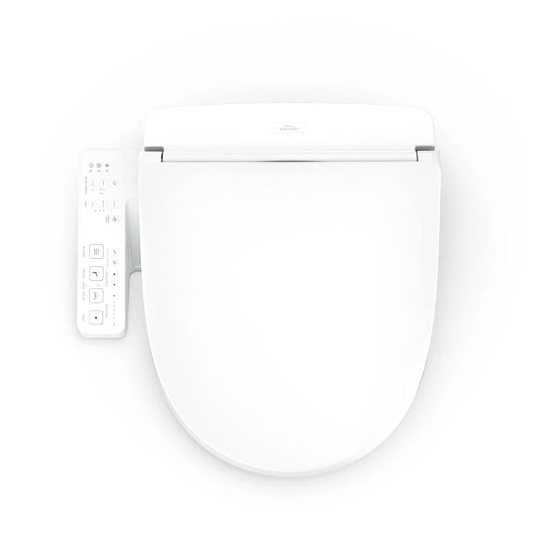 TOTO WASHLET KS2 Bidet Seat - round top view on a white background