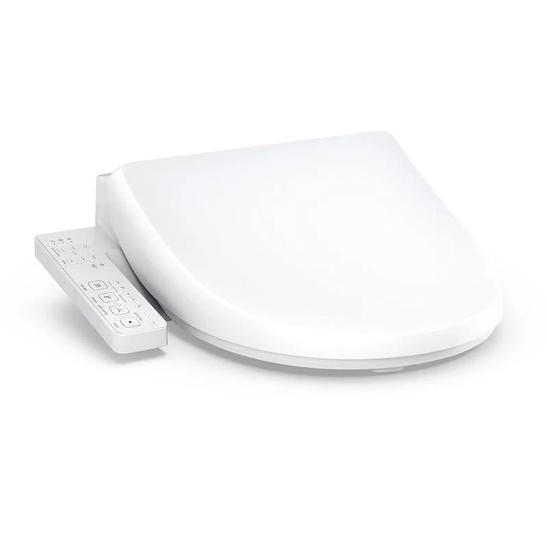 TOTO WASHLET S1 Bidet Seat - Round - corner view on a white background